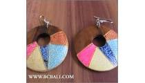 Accessories Woman Earrings Colored Woods